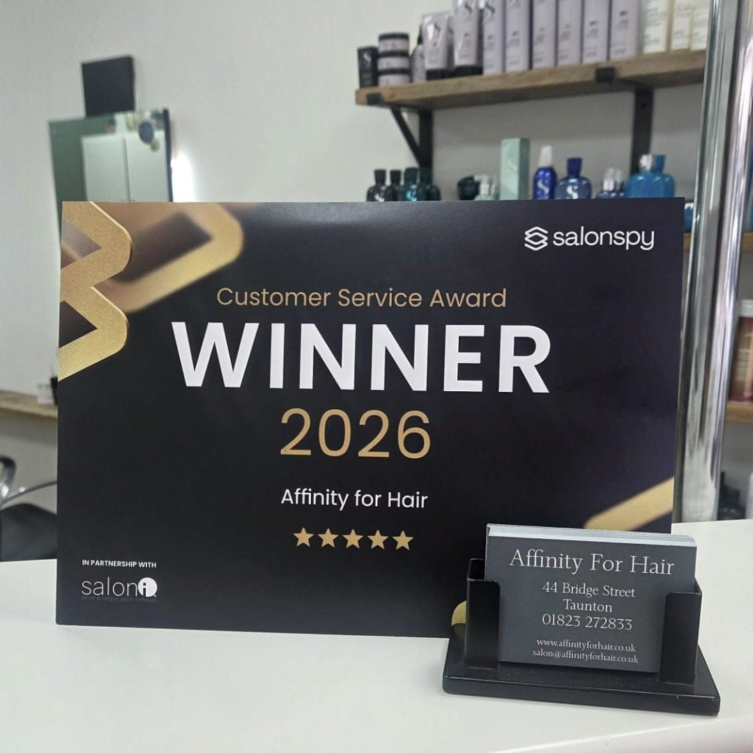 AFFINITY FOR HAIR SALON SPY CERTIFICATE FOR CUSTOMER SERVICE AWARD 2026 AFFINITY FOR HAIR SALON SPY CERTIFICATE FOR CUSTOMER SERVICE AWARD 2026
